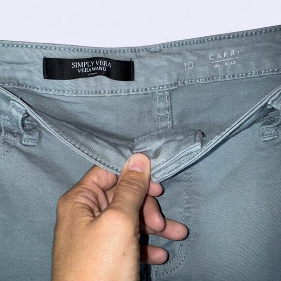Simply Vera Vera Wang Mid Rise Capri Size 10 - Picture 4 of 8